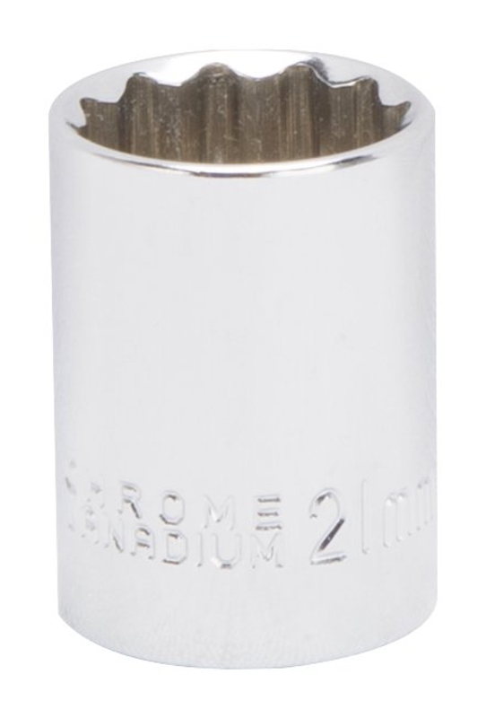 MT6531057 Drive Socket, 21 mm Socket, 1/2 in Drive, 12-Point, Chrome Vanadium Steel, Chrome